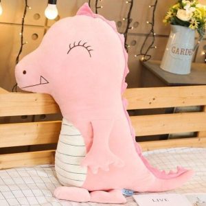 Peluche Petit Pied Dinosaure Rose