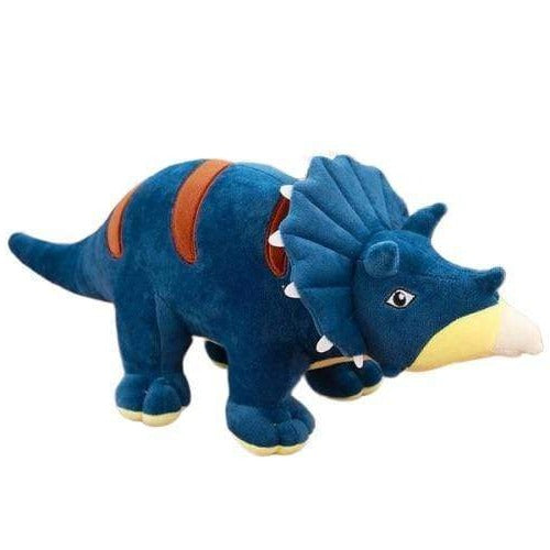 Peluche Dinosaure Triceratops Bleu