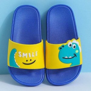 Chaussons Dinosaure Brachiosaure Bleu Foncé