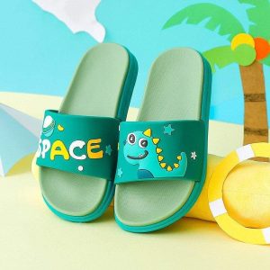 Chaussons Dinosaure Space Verts