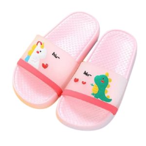 Chaussons Dinosaure et Licorne Rose