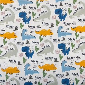 Coupon Tissu Dinosaure