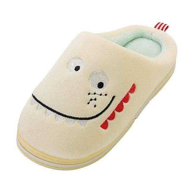 Chaussons Dinosaures Curieux Jaune