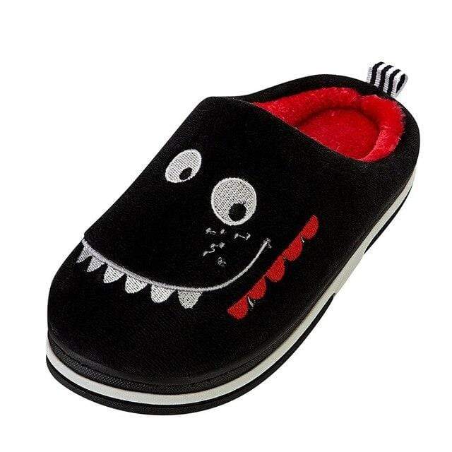 Chaussons Dinosaures Curieux Noir