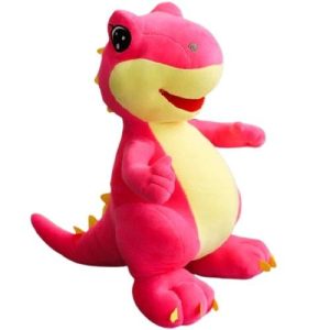 Peluche Dinosaure Griffes Rose