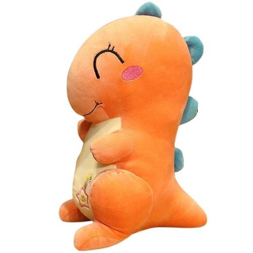 Petite Peluche Dinosaure Bleue Orange
