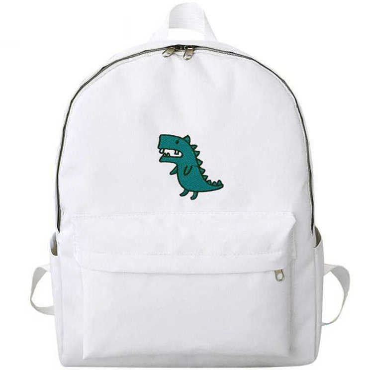 Sac a Dos Dinosaure Adulte blanc