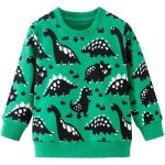 Sweat Dinosaure Vert