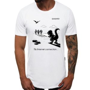 t-shirt blanc dinosaure pas cher