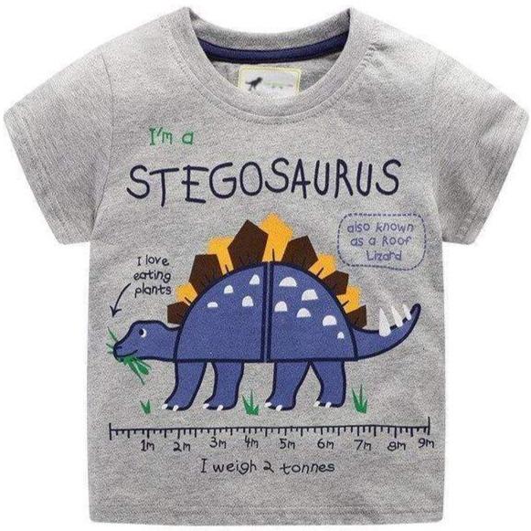 T-Shirt Dinosaure Taille Stégosaure