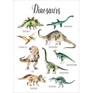 affiche dinosaure