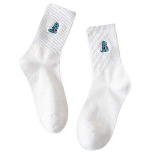 Chaussettes Dinosaure Femme blanc