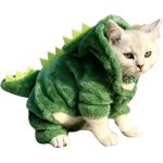 costume dinosaure chat