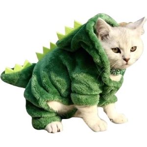 costume dinosaure chat