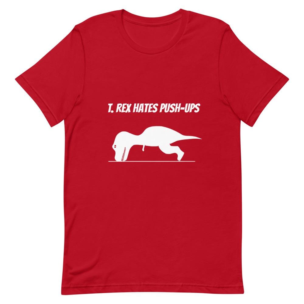 T-Shirt Dinosaure Tyrannosaure Rouge