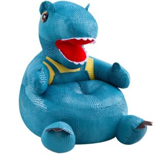 Pouf Dinosaure Bleu
