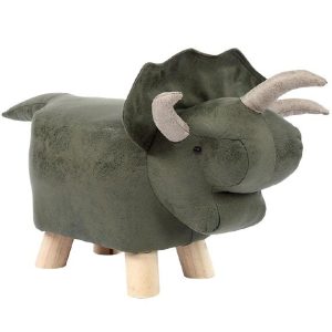 Pouf Enfant Dinosaure vert
