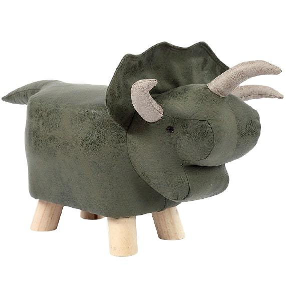 Pouf Enfant Dinosaure vert