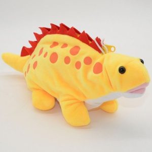 Trousse Dinosaure Peluche Jaune