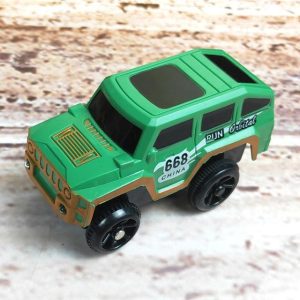 Jouet Montagne Dinosaure Voiture Verte - Dino Jurassic