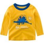 pull jaune dinosaure
