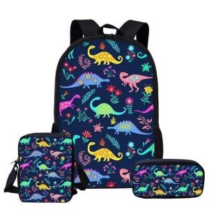 Sacs Dinosaures et Fleurs