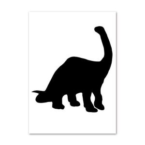 Dinosaure Noir Et Blanc Diplodocus