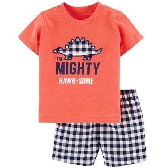 T-Shirt Enfant Dinosaure Rouge