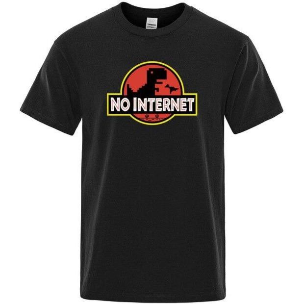 T-shirt Dinosaure Adulte Noir