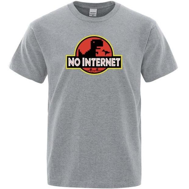T-shirt Dinosaure No Internet