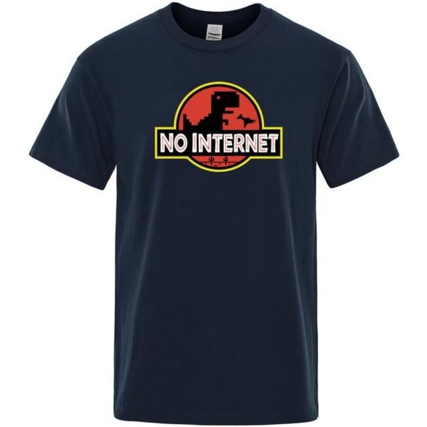 T-shirt Dinosaure Adulte No Internet