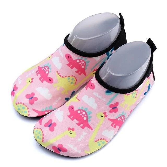 Chaussons Dinosaure Ergonomiques Rose