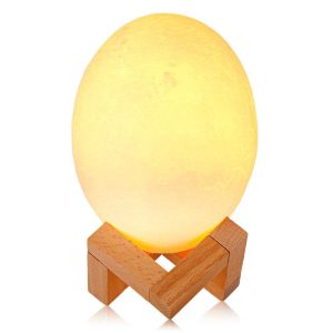 lampe œuf de dinosaure Orange