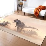 tapis dinosaure affamé