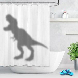 Rideau Dinosaure Salle de Bain