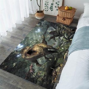 tapis chambre enfant lavable dinosaure