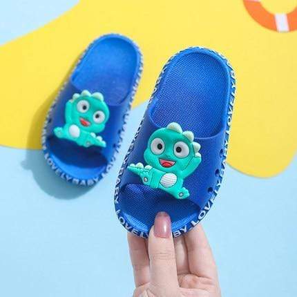 Chaussons Dinosaure Bébé Stégosaure Bleus