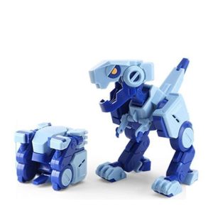 Jouet Dinosaure Cube Transformable Bleu