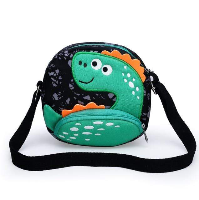 Sac Bandoulière Dinosaure Noir
