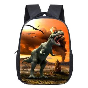 Sac à Dos Dinosaures et Volcans