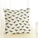 Housse Coussin Motifs Dinosaures