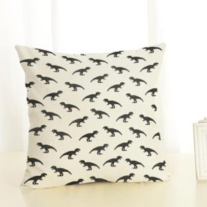 Housse Coussin Motifs Dinosaures