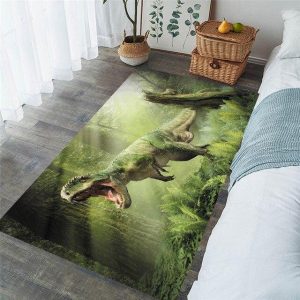Tapis Dinosaure Vert