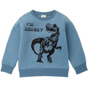 Sweat Dinosaure T-Rex Bleu