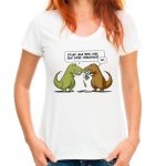 tee-shirt dinosaure femme rigolo