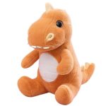 Joli Dinosaure en Peluche Marron