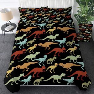Housse de Couette Dinosaure Noire