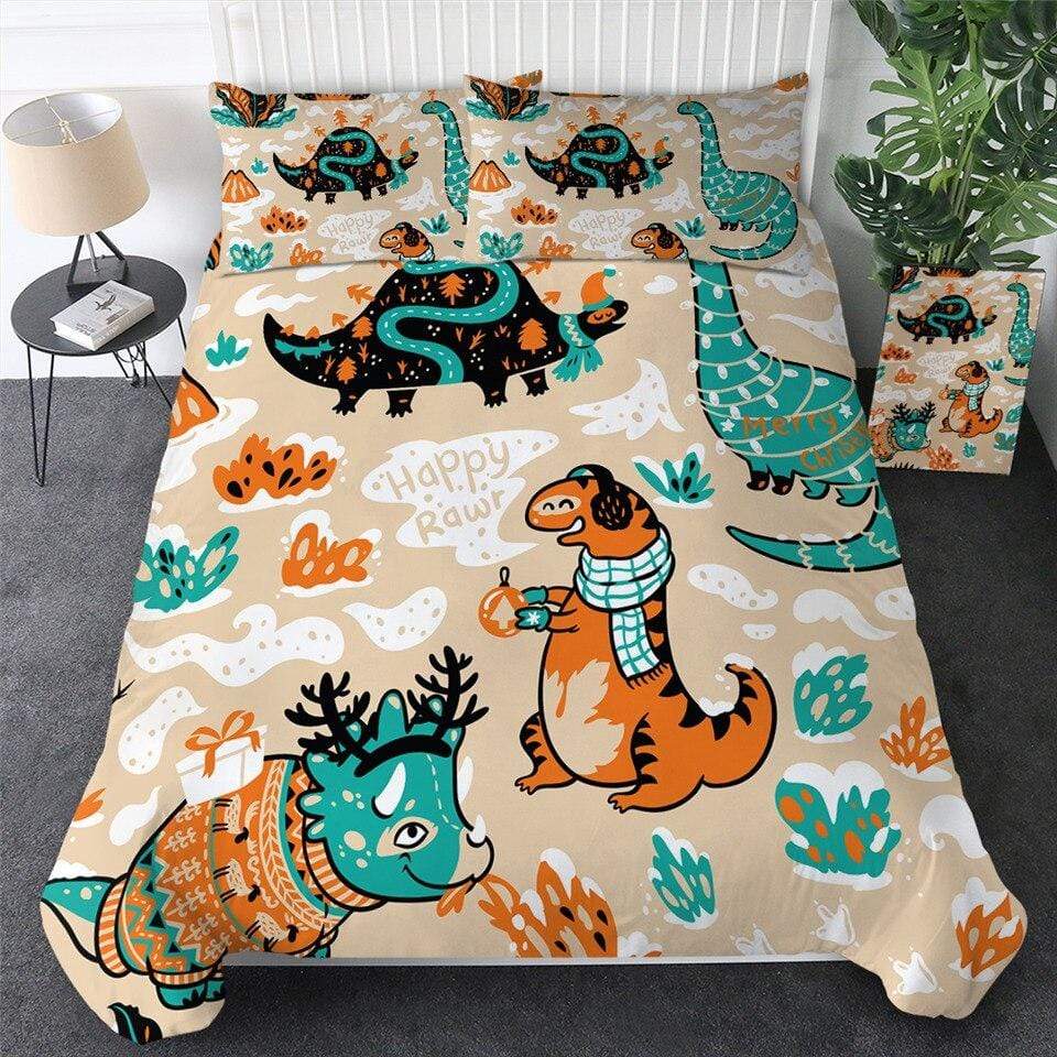 Housse de Couette Dinosaure Neige