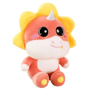 Peluche Dinosaure BB Orange
