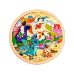 Puzzle Dinosaure Rond